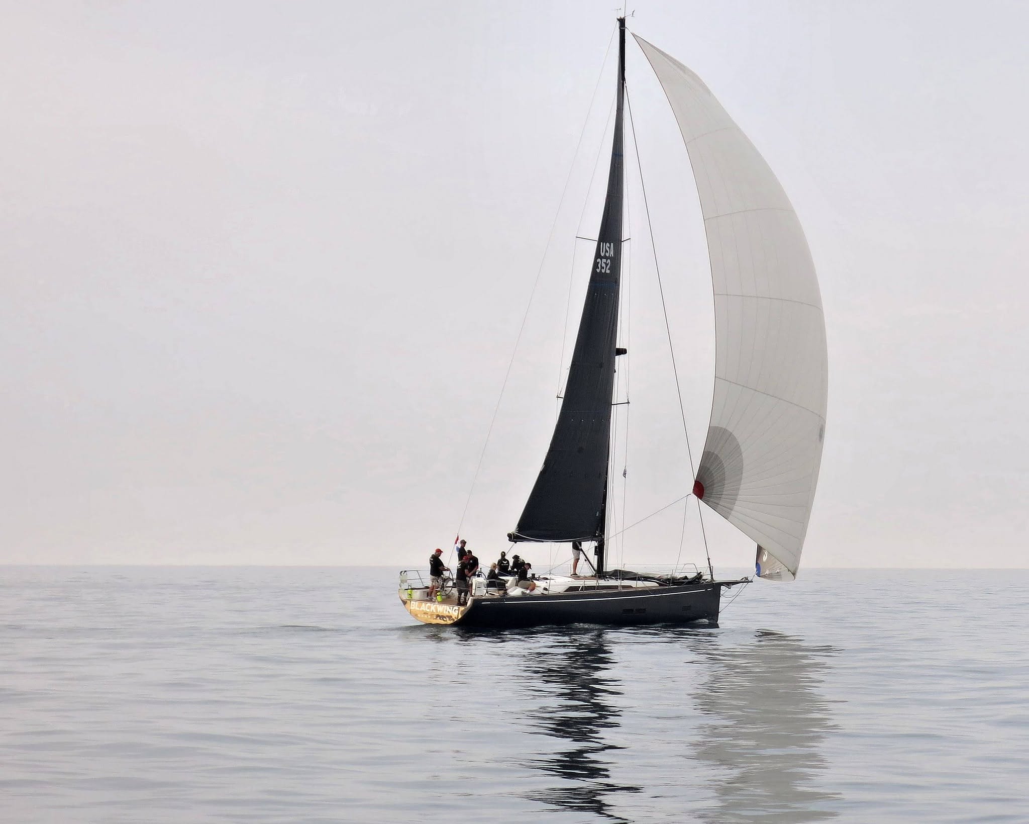 Blackwing under sail