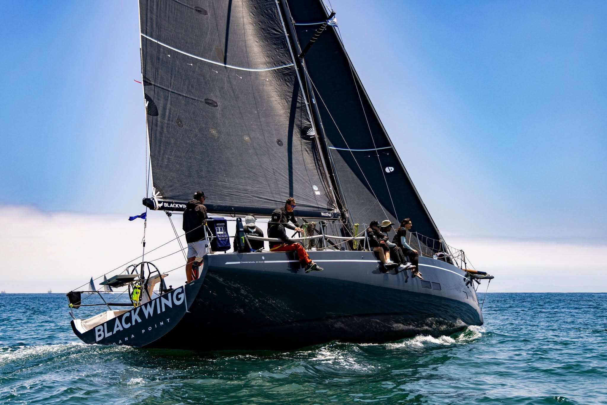 Blackwing under sail